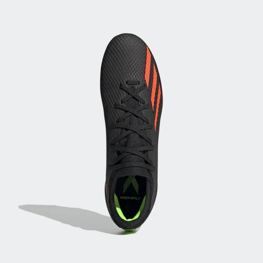 ADIDAS X SPEEDPORTAL.3 FG CLEATS-Core Black / Solar Red / Team Solar Green