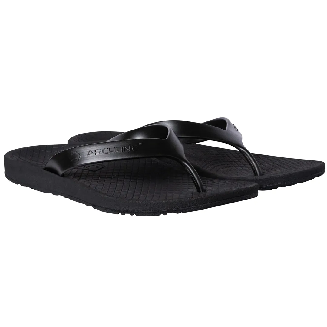 Archline Thongs/Flip Flops Black