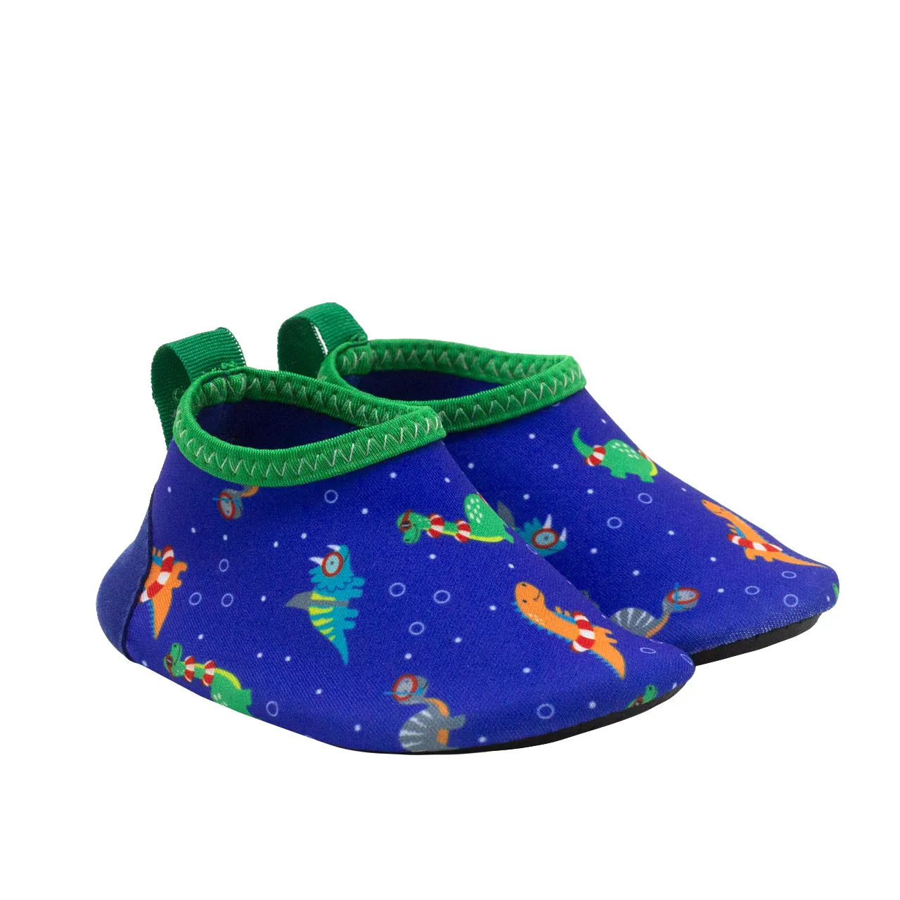 Beach Baby Aqua Shoe - Blue Swimming Dinos