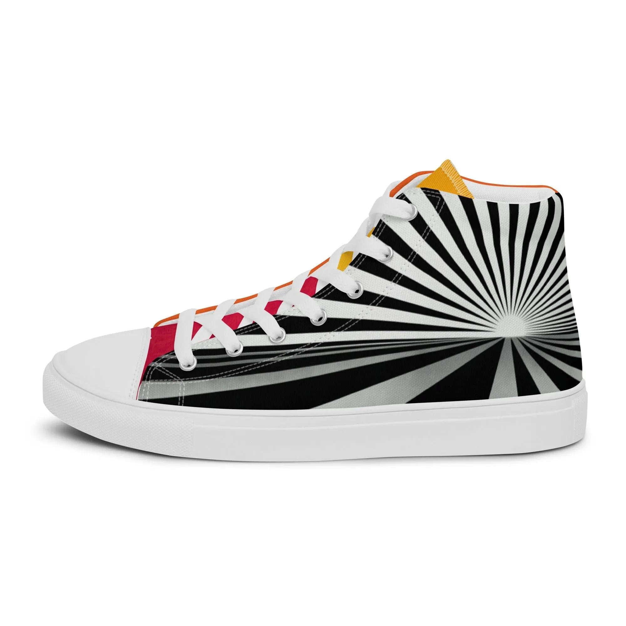 Brave New World Men’s Lace-Up Canvas High-Top Sneakers