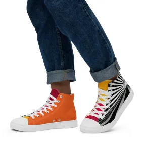 Brave New World Men’s Lace-Up Canvas High-Top Sneakers