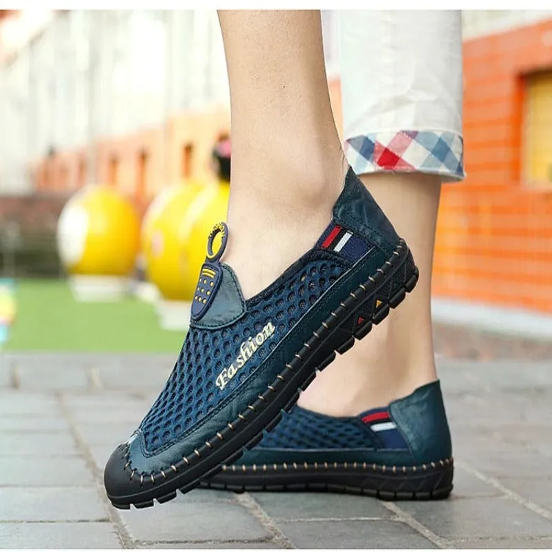 Breathable Handmade Mesh Shoes For Men