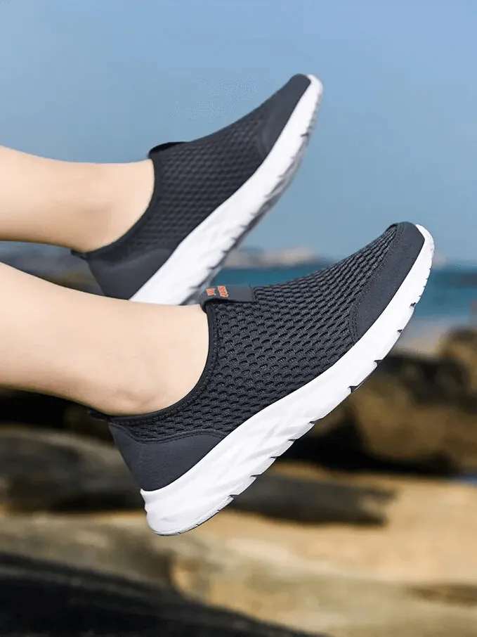 Casual Solid Color Light Mesh Shoes / Fashion Breathable Sneakers - SF1576