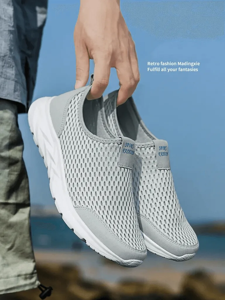 Casual Solid Color Light Mesh Shoes / Fashion Breathable Sneakers - SF1576