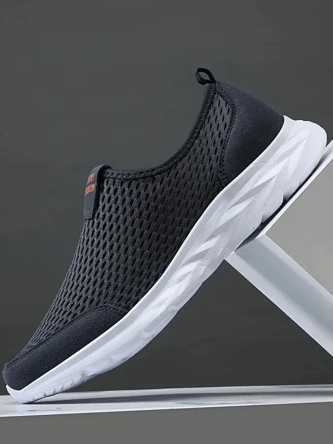 Casual Solid Color Light Mesh Shoes / Fashion Breathable Sneakers - SF1576