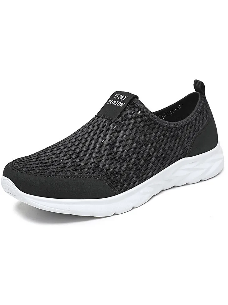 Casual Solid Color Light Mesh Shoes / Fashion Breathable Sneakers - SF1576