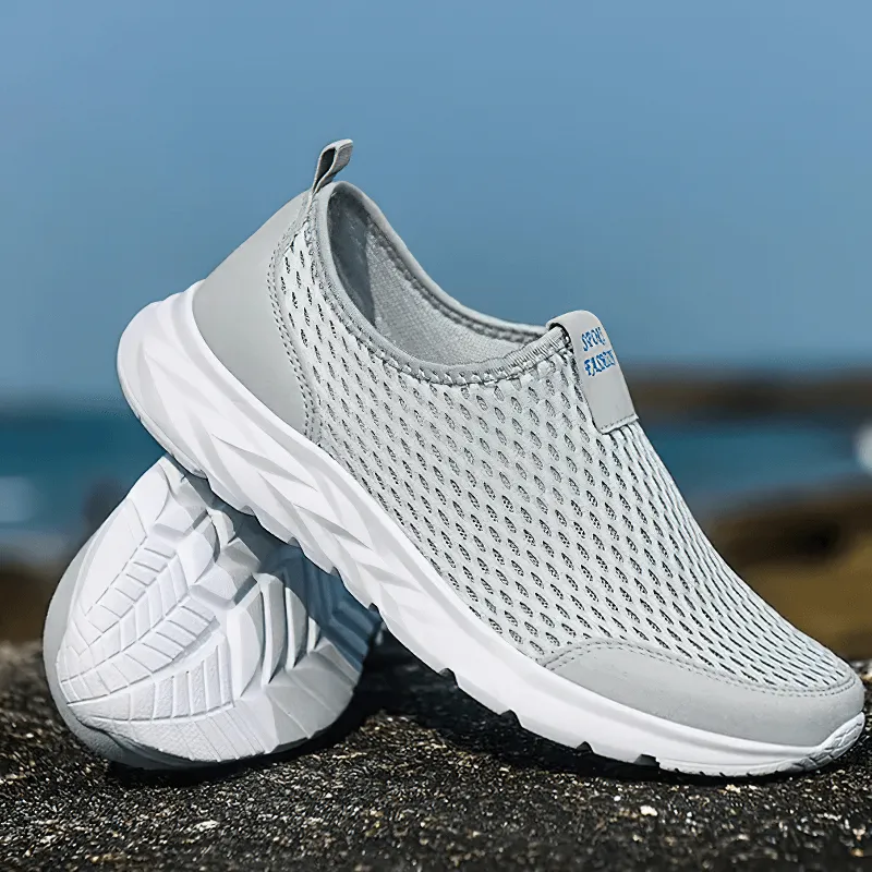 Casual Solid Color Light Mesh Shoes / Fashion Breathable Sneakers - SF1576