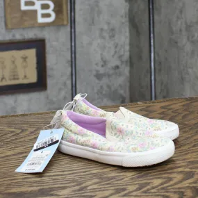 Cat & Jack Toddler Girls Keagan Floral Print Slip-On Sneakers Tan Floral 8T