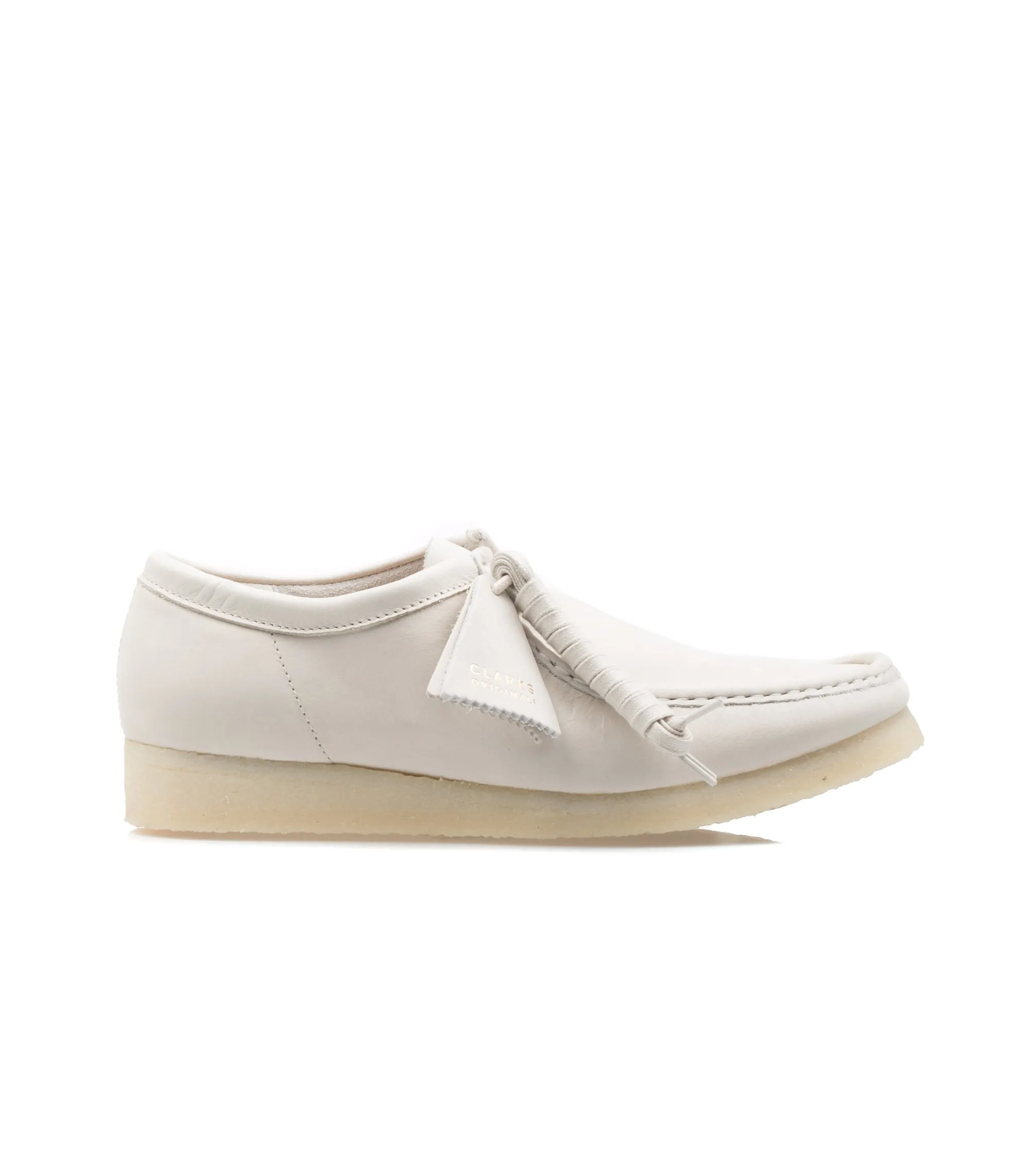 Clarks Wallabe Classic Off White Nubuck Uomo