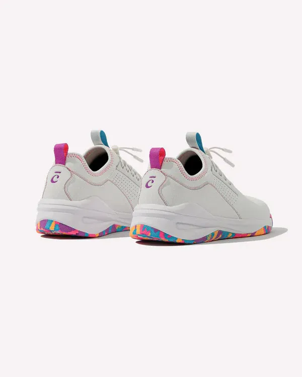 Clove - Women's -Aero's Shoes - Limited Edition - White / Sunset Pop