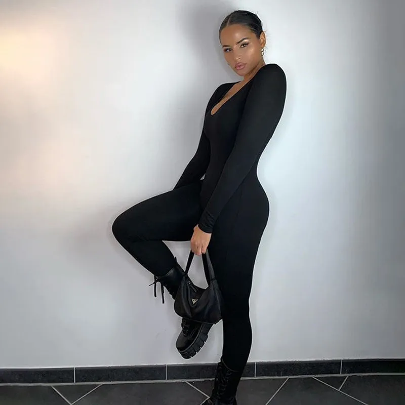 Contour Long Sleeve Jumpsuit