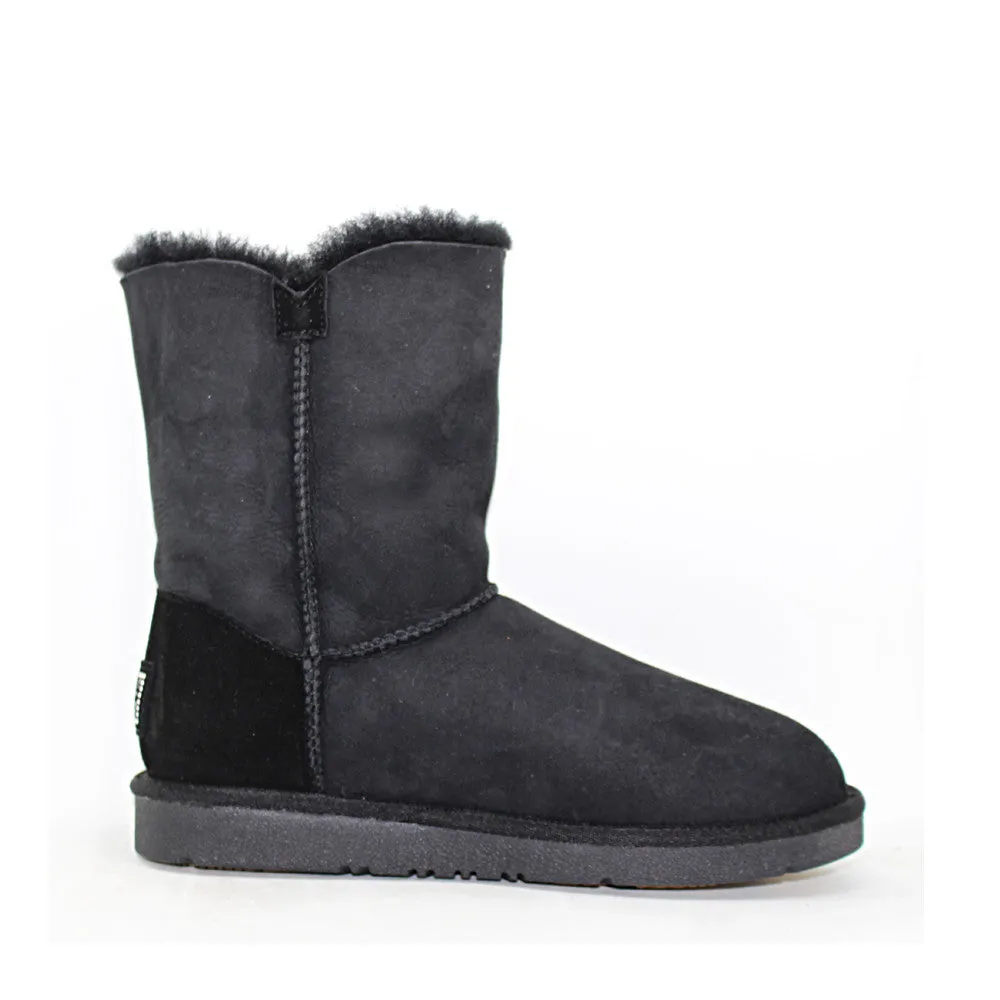 Crystal Medium Ugg Boot - Black