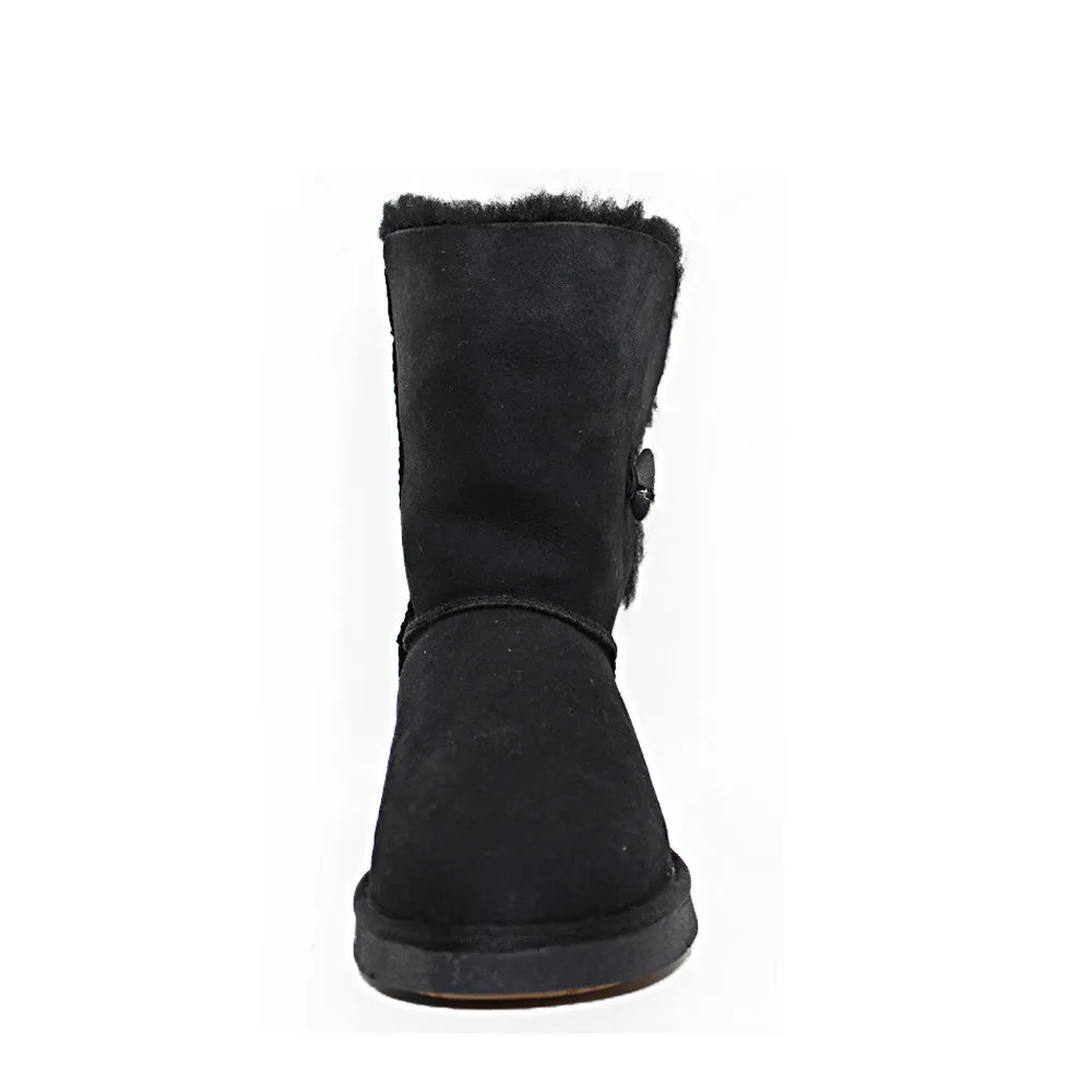 Crystal Medium Ugg Boot - Black