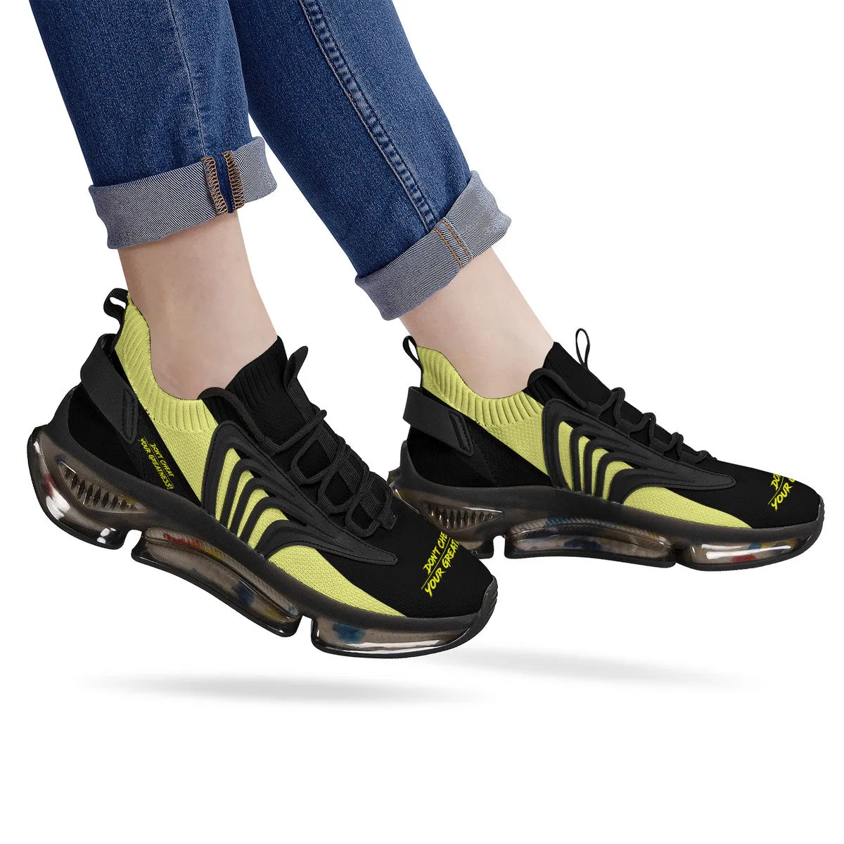 DCYG X2 Yellow& Black  Air Max React Sneakers -