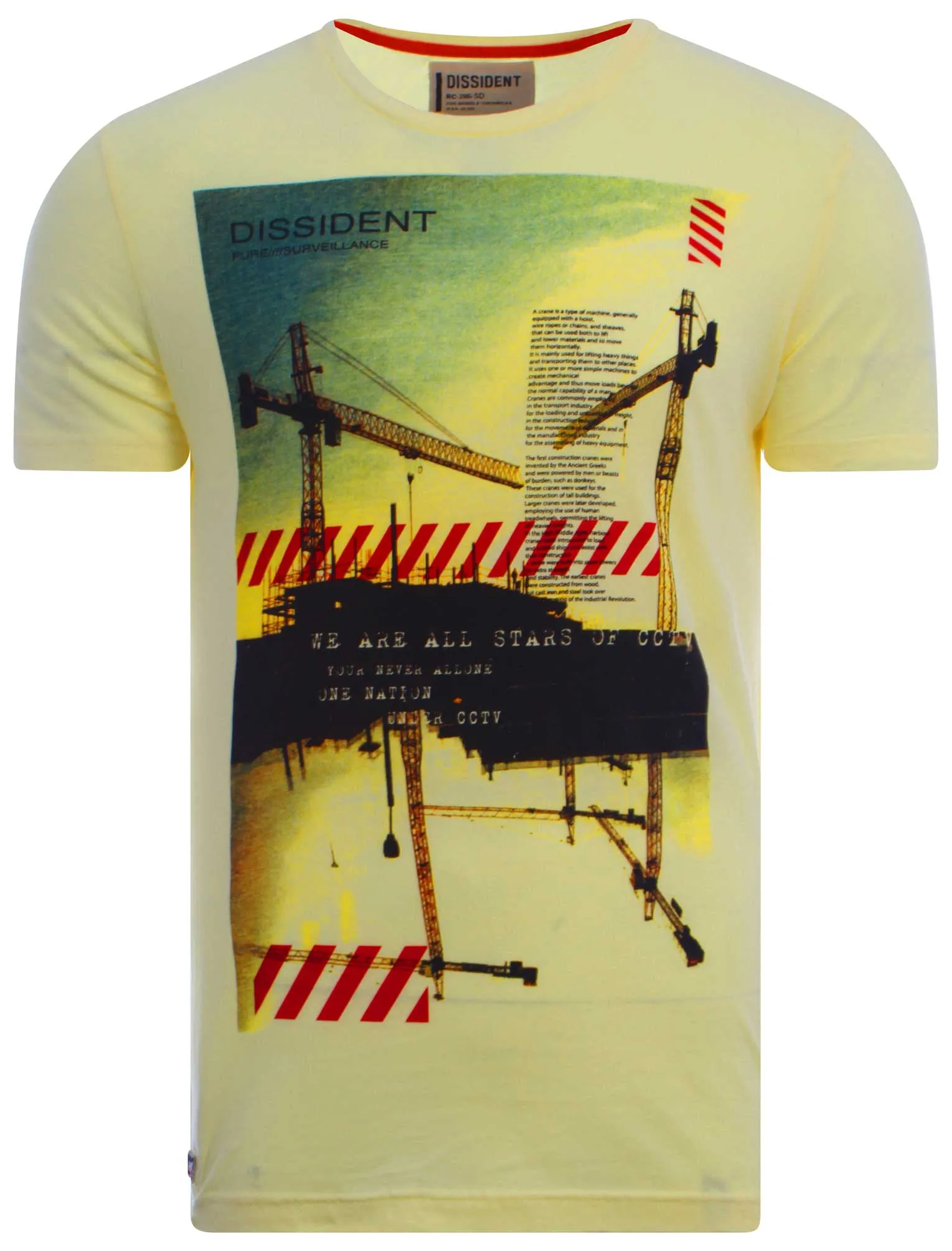 Dissident Disscrane yellow t-shirt