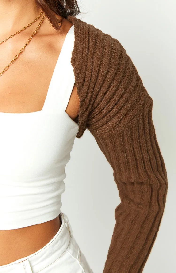 Elsa Brown Knit Bolero