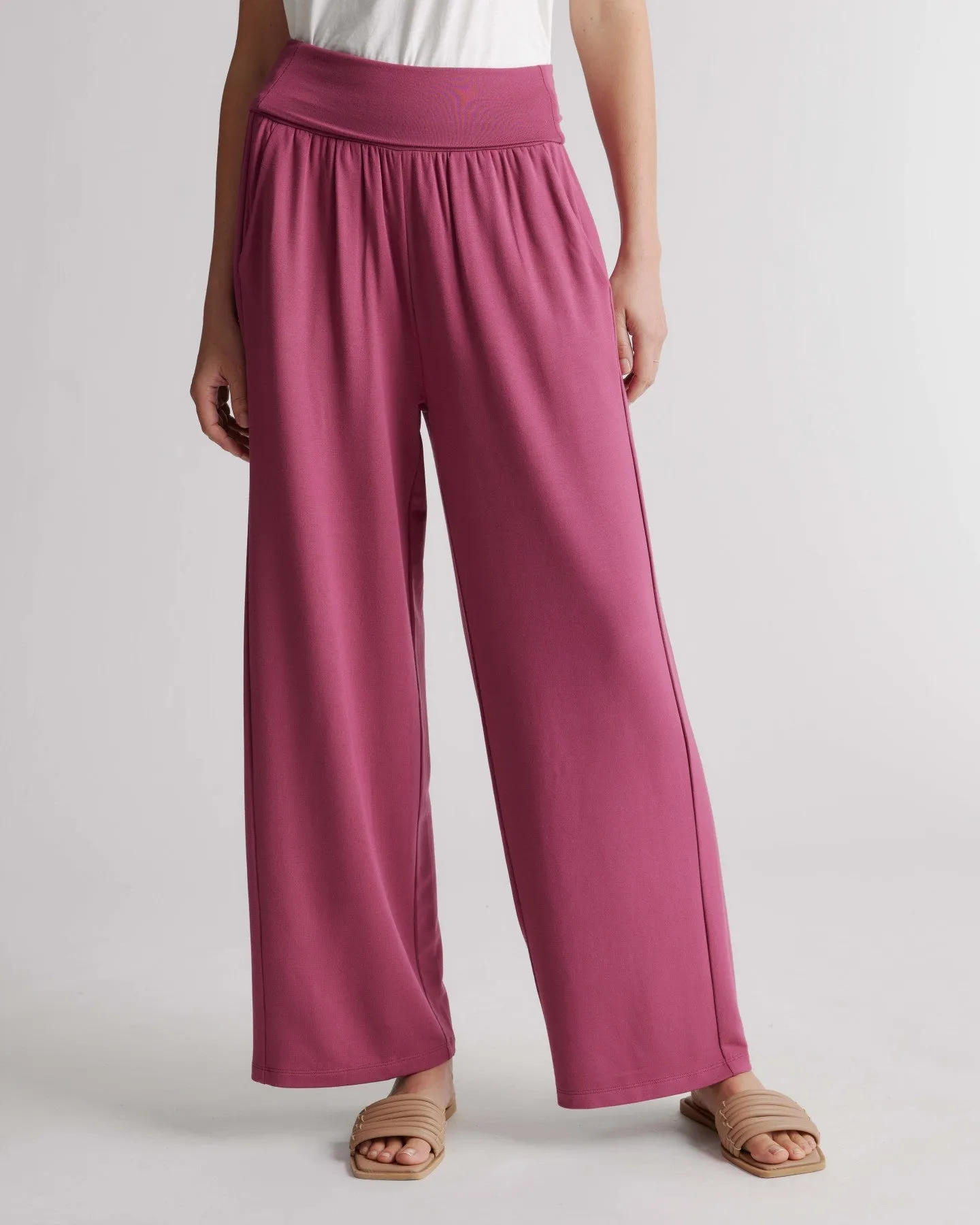 French Terry Modal Wide Leg Pants