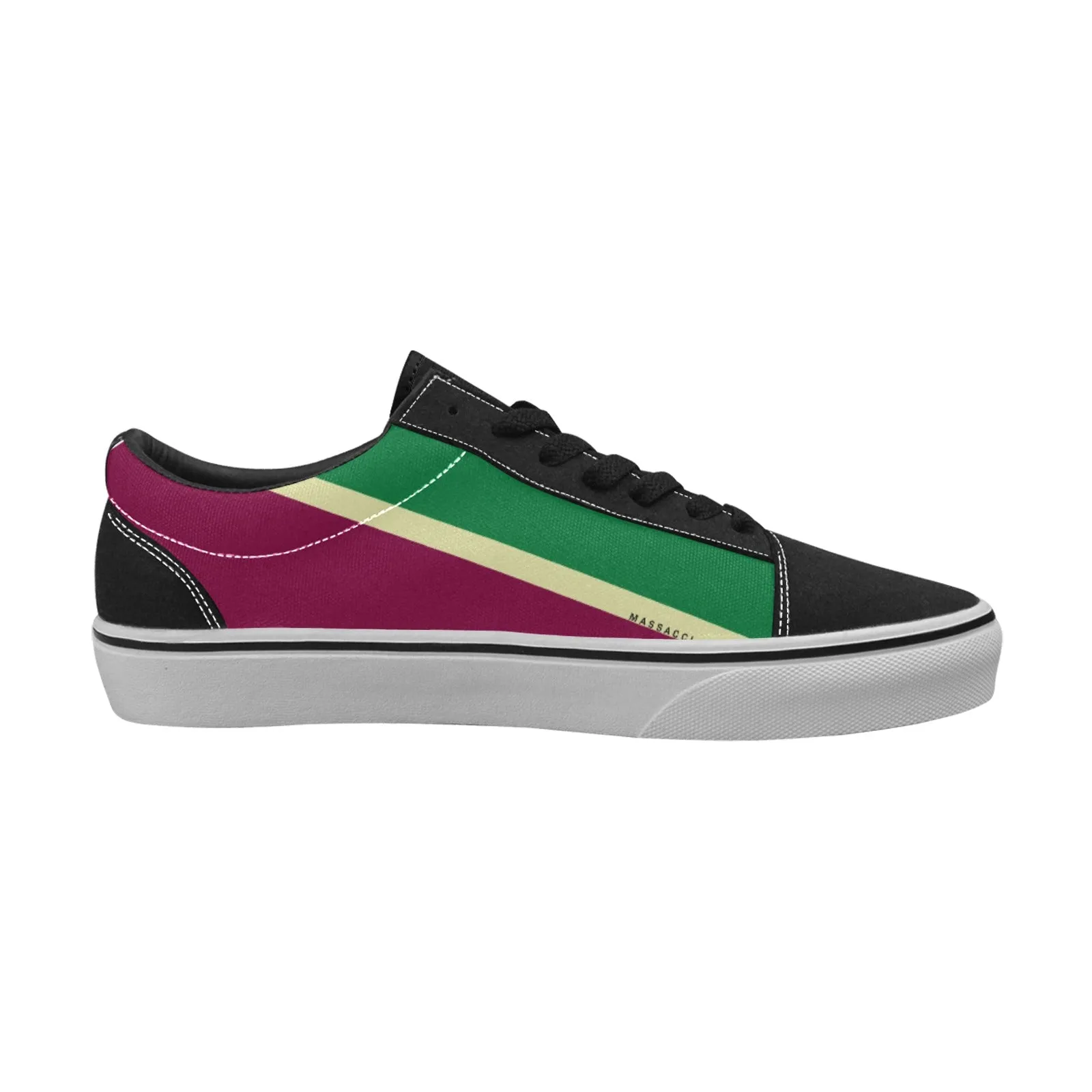 Fresh Plum, Women's Lace-Up Canvas Sneakers