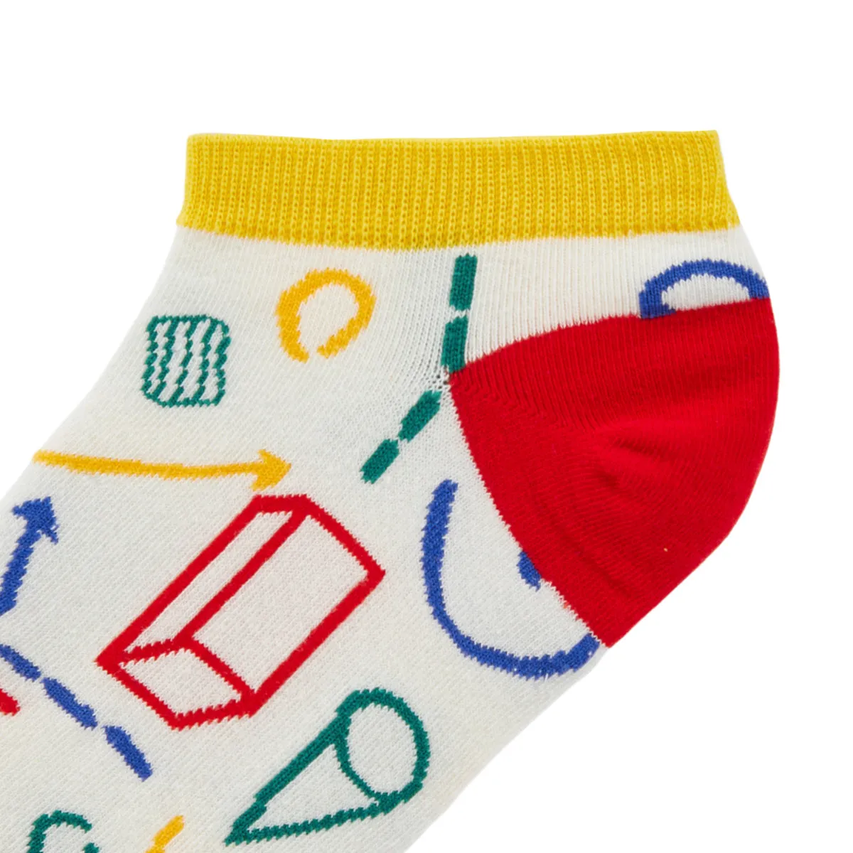 Geometry Printed Ankle Socks