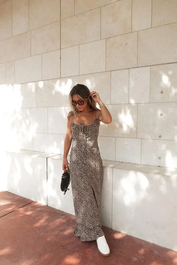 Go For It Cheetah Print Maxi Dress - FINAL SALE