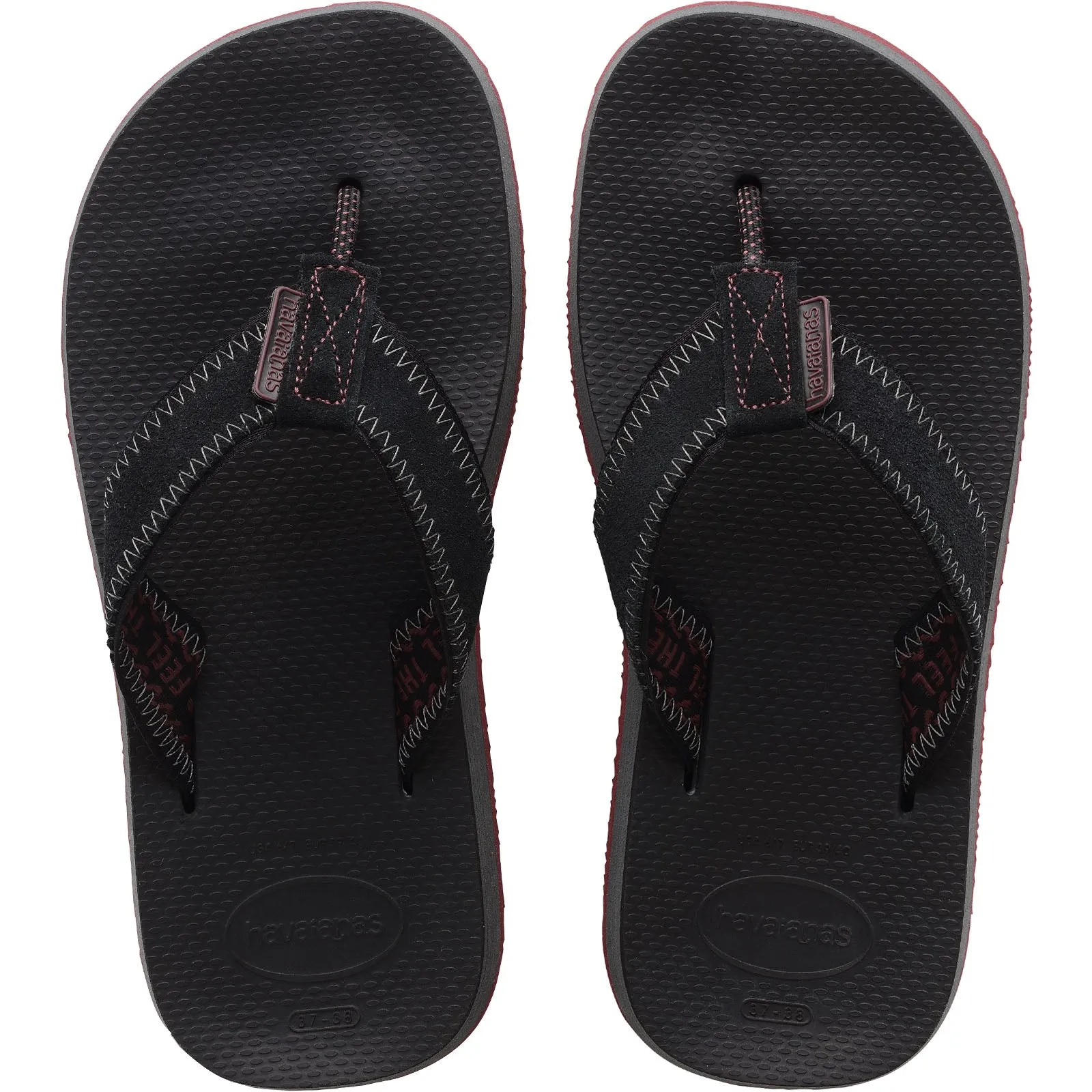 Havaianas New Urban Fusion II Flip Flops - Black