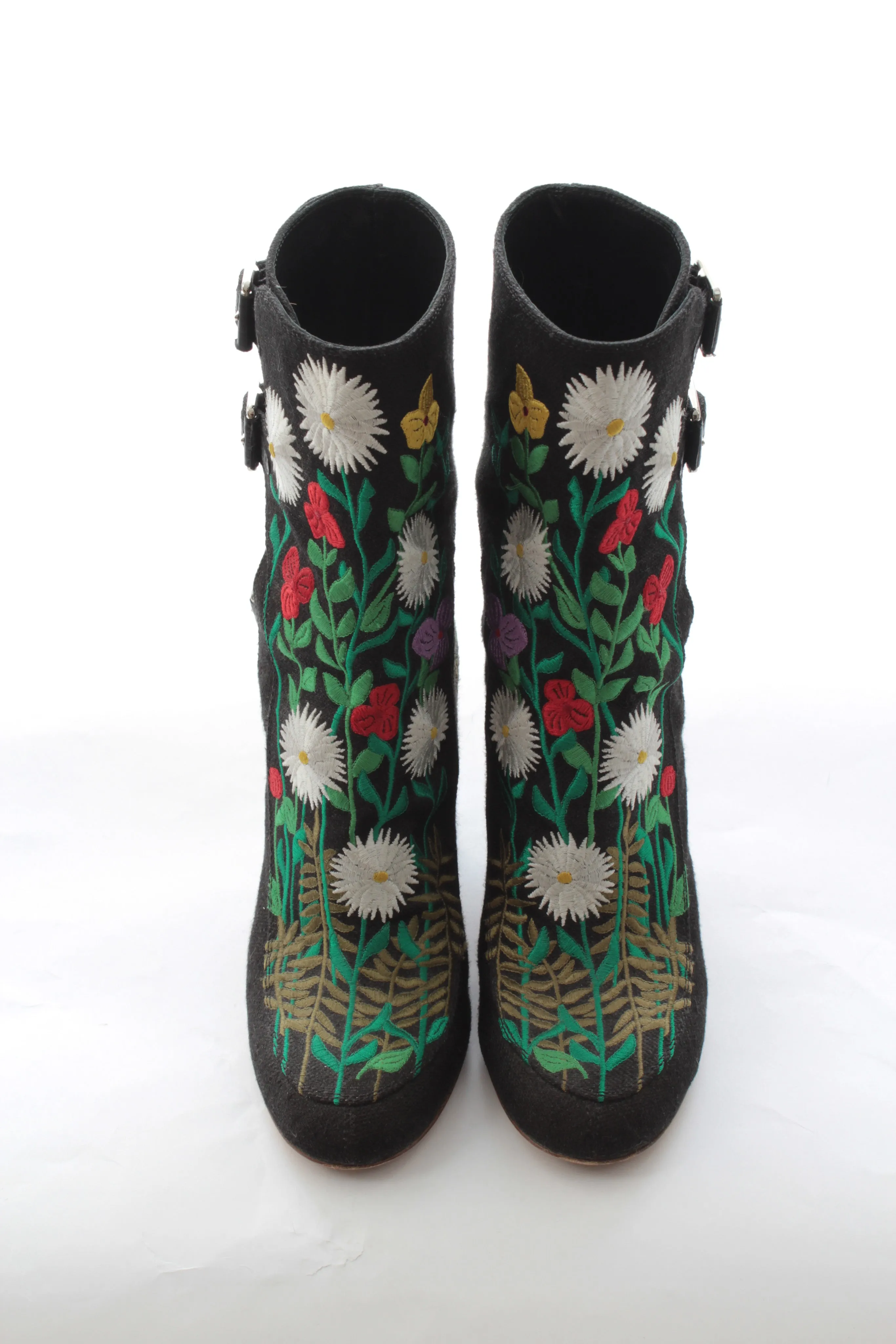 Laurence Dacade 'Merli' Floral-Embroidered Boots