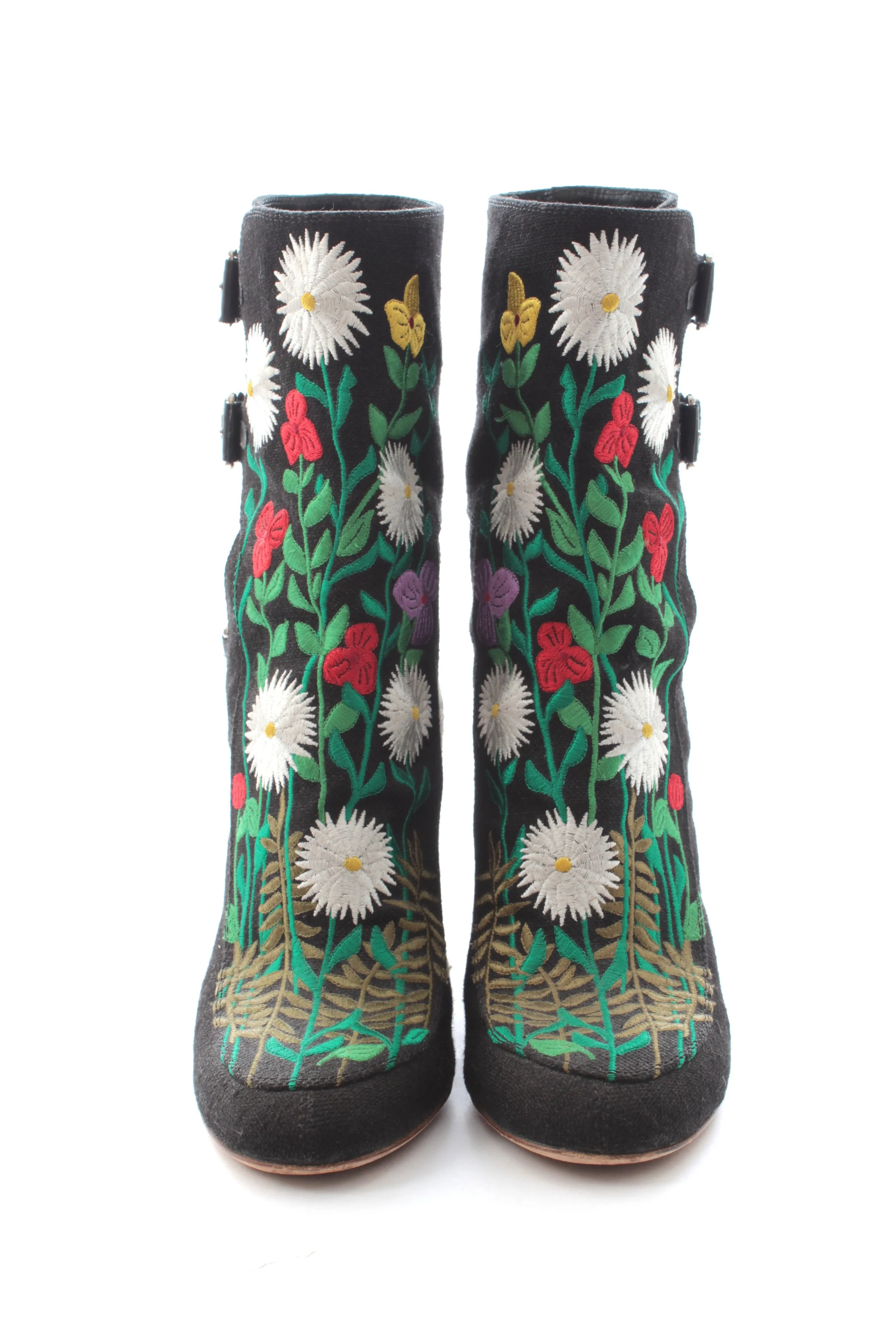 Laurence Dacade 'Merli' Floral-Embroidered Boots