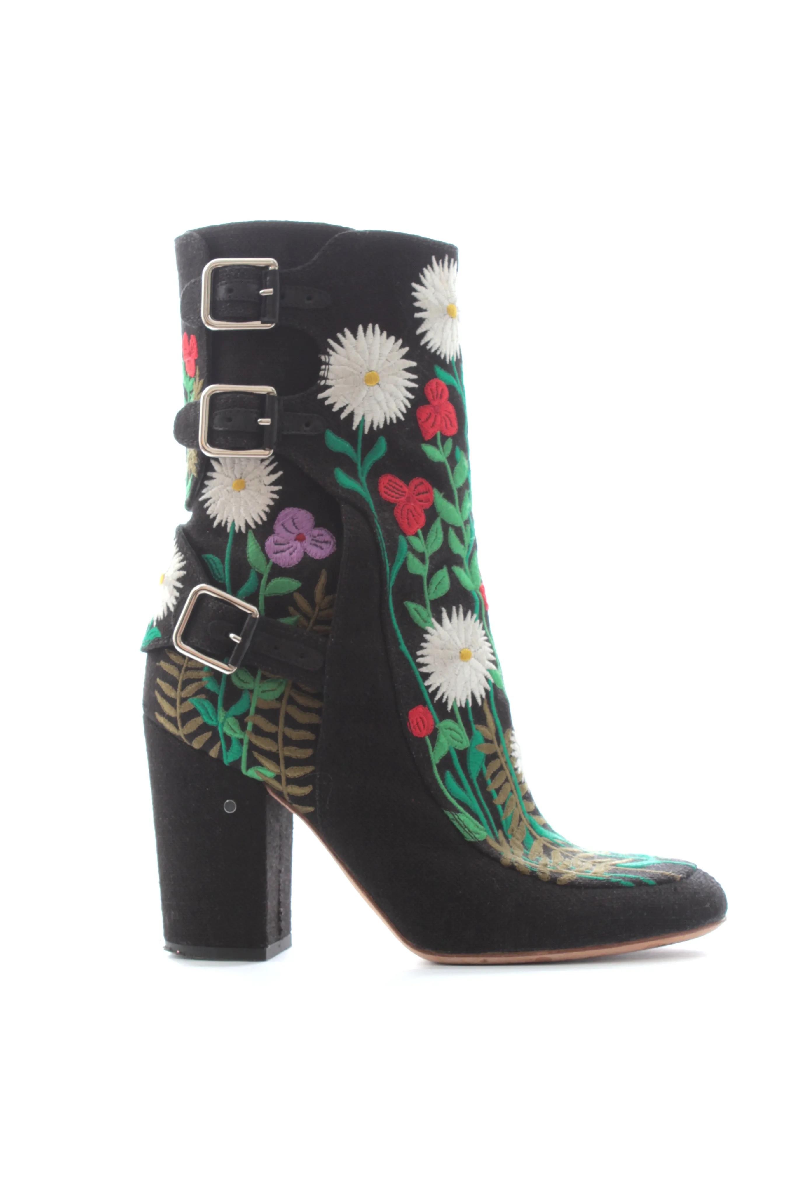 Laurence Dacade 'Merli' Floral-Embroidered Boots