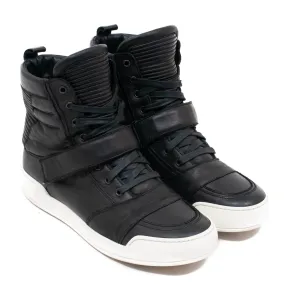 Leather High Top Sneakers