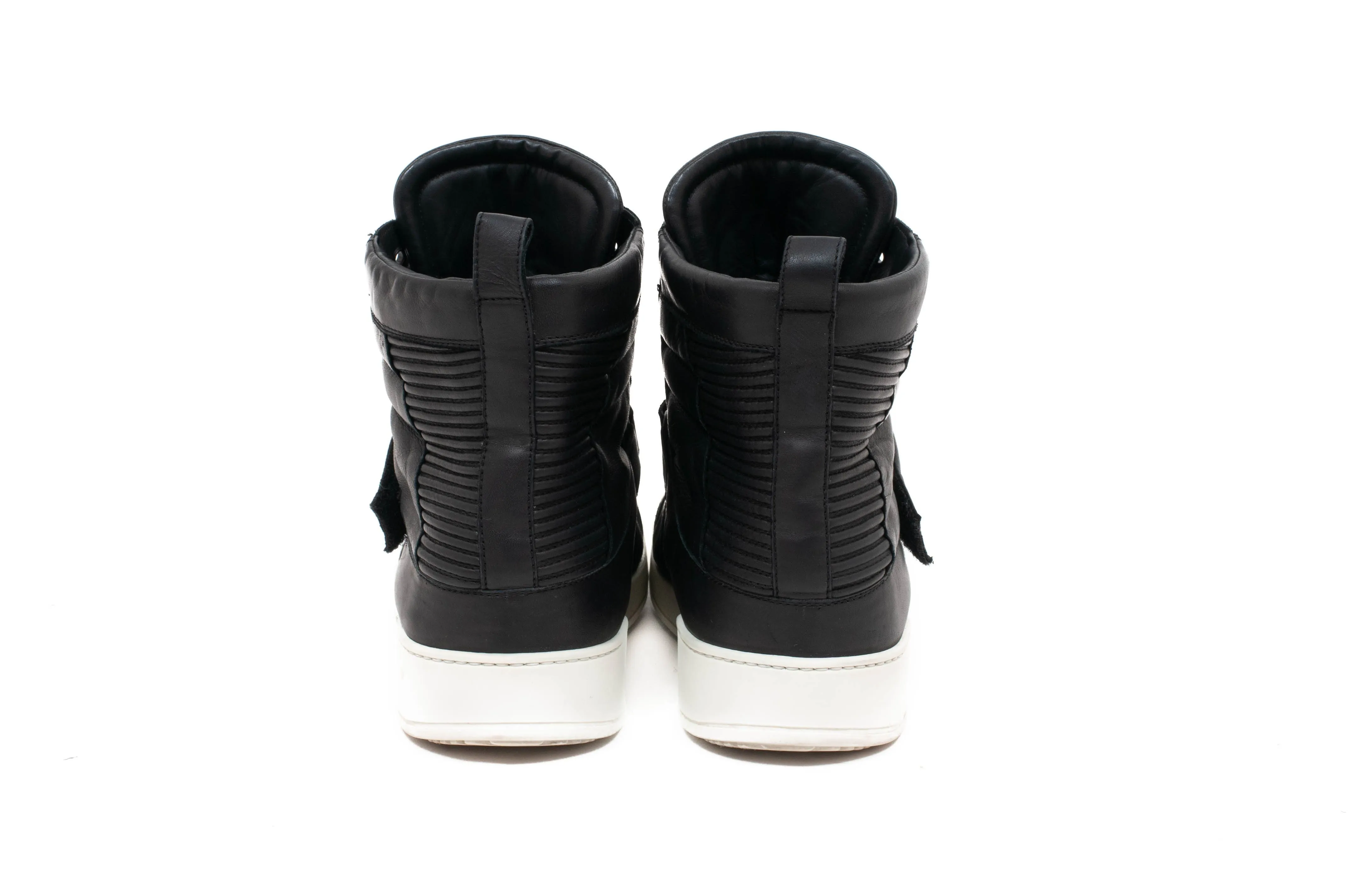 Leather High Top Sneakers