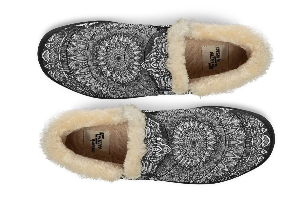 Mandala Bloom Winter Slippers