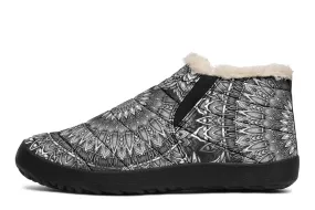 Mandala Bloom Winter Slippers