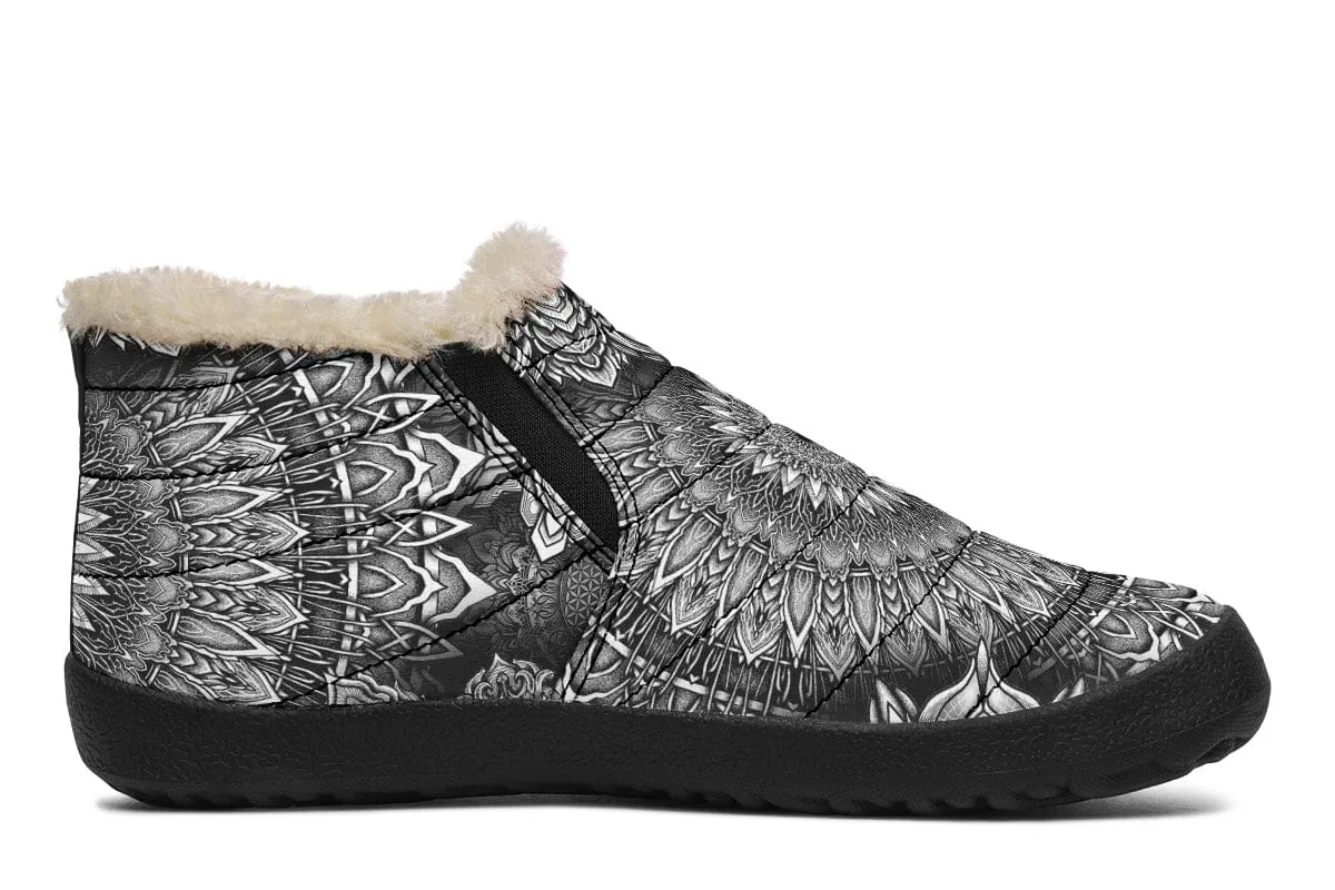 Mandala Bloom Winter Slippers