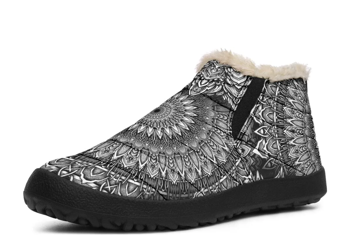 Mandala Bloom Winter Slippers