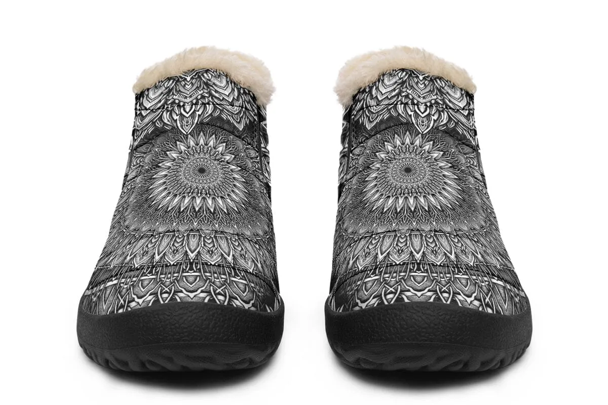 Mandala Bloom Winter Slippers