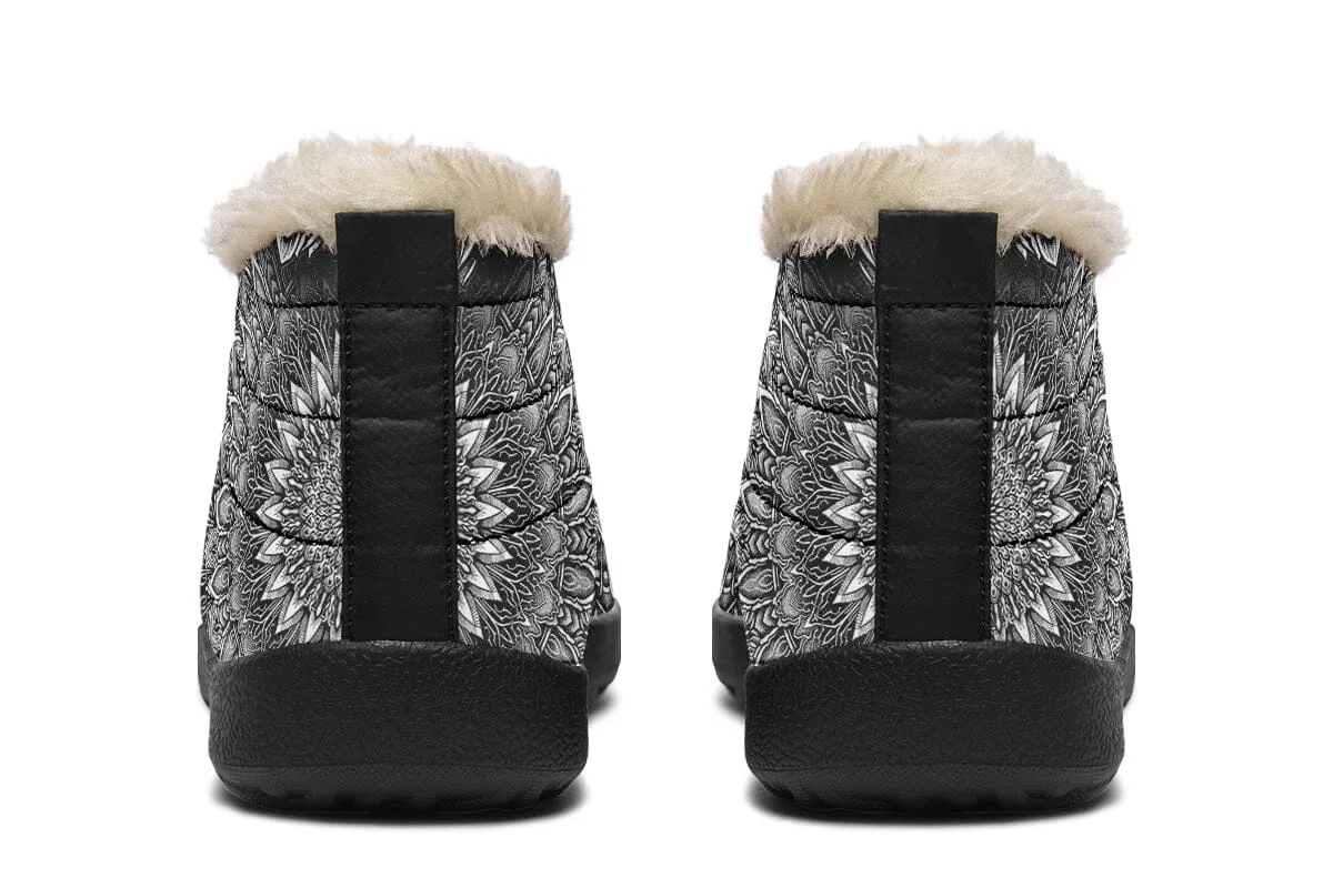 Mandala Bloom Winter Slippers