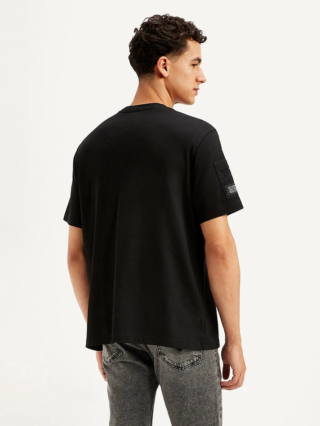 Men's Brand Logo Crew Neck Utility T-shirt