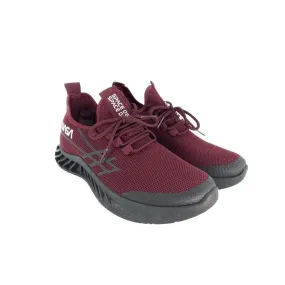 Men's Breathable steel Athlelic Sneakers Shoes,Burgundy