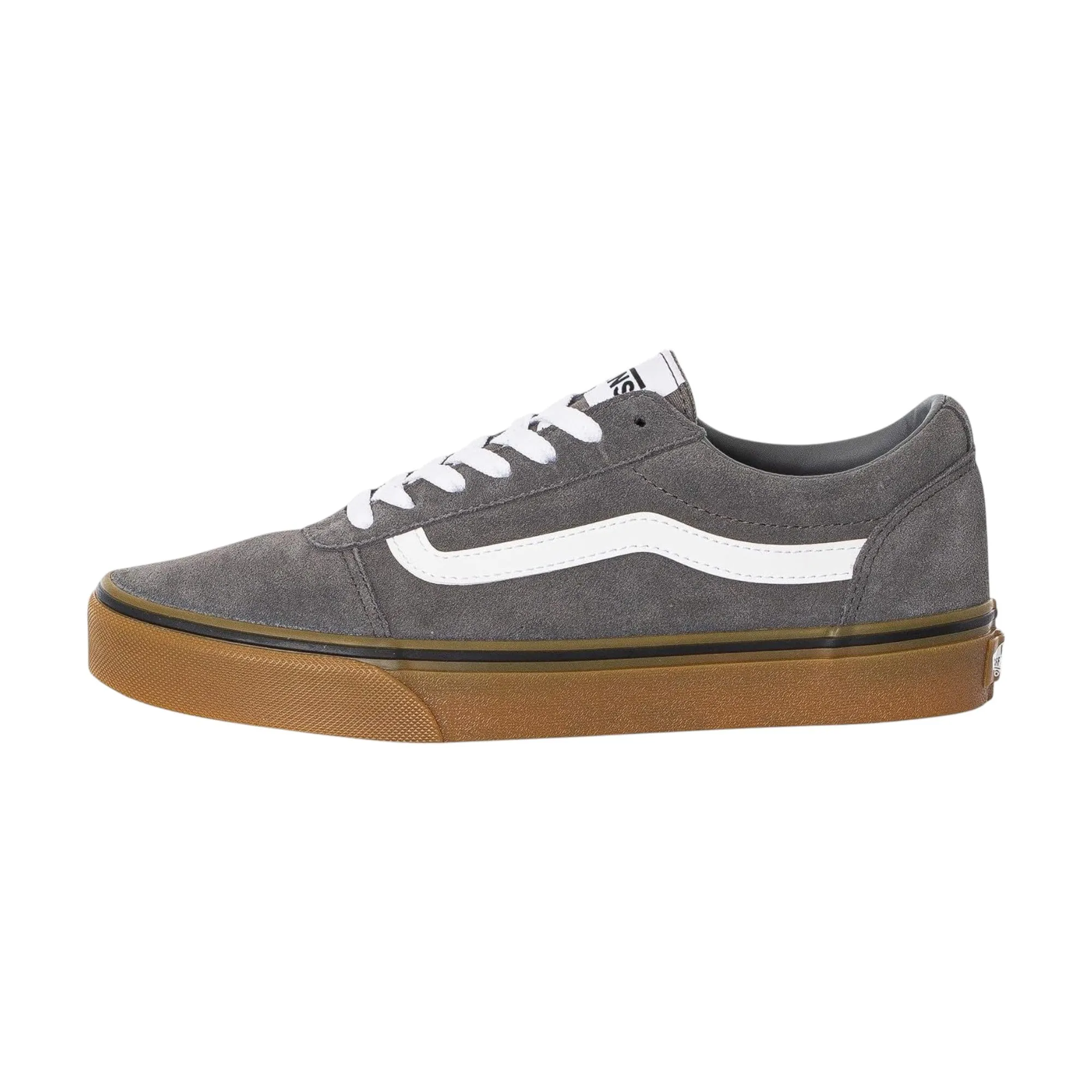 Mens Vans Ward Suede Shoes Pewter/Gum