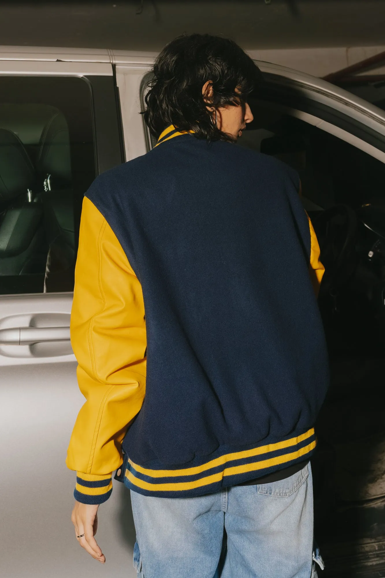 Navy Varsity Jacket