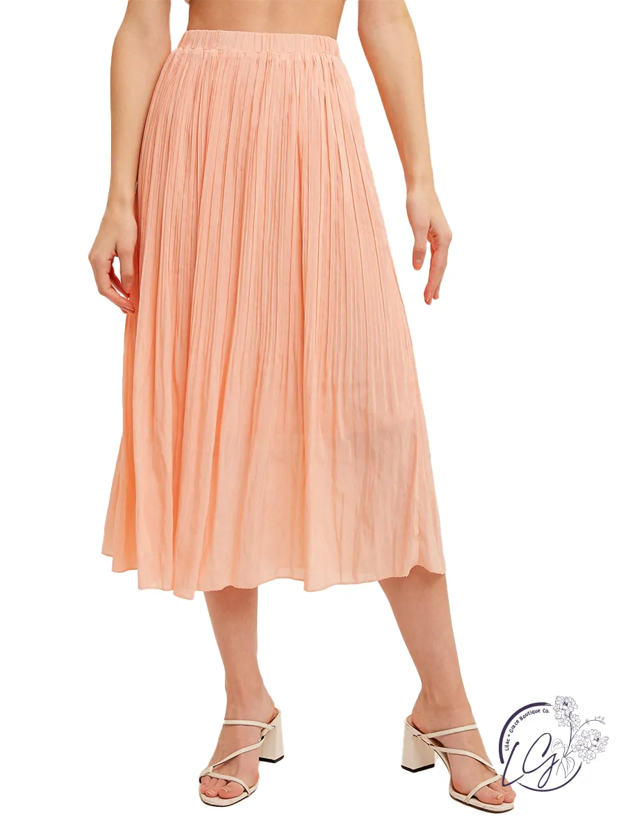 Palm Paradise Pleated Skirt