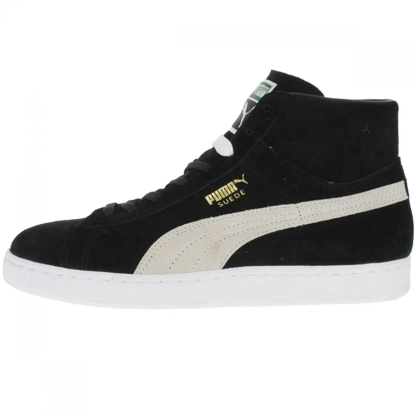 Puma SUEDE MID CLASSIC  Men’s - BLACK-WHITE