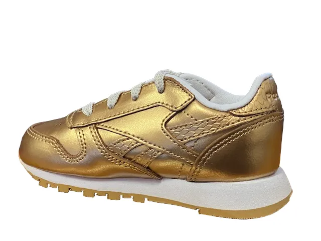 Reebok sneakers da bambina Classic Leather Metallic BS7458 gold