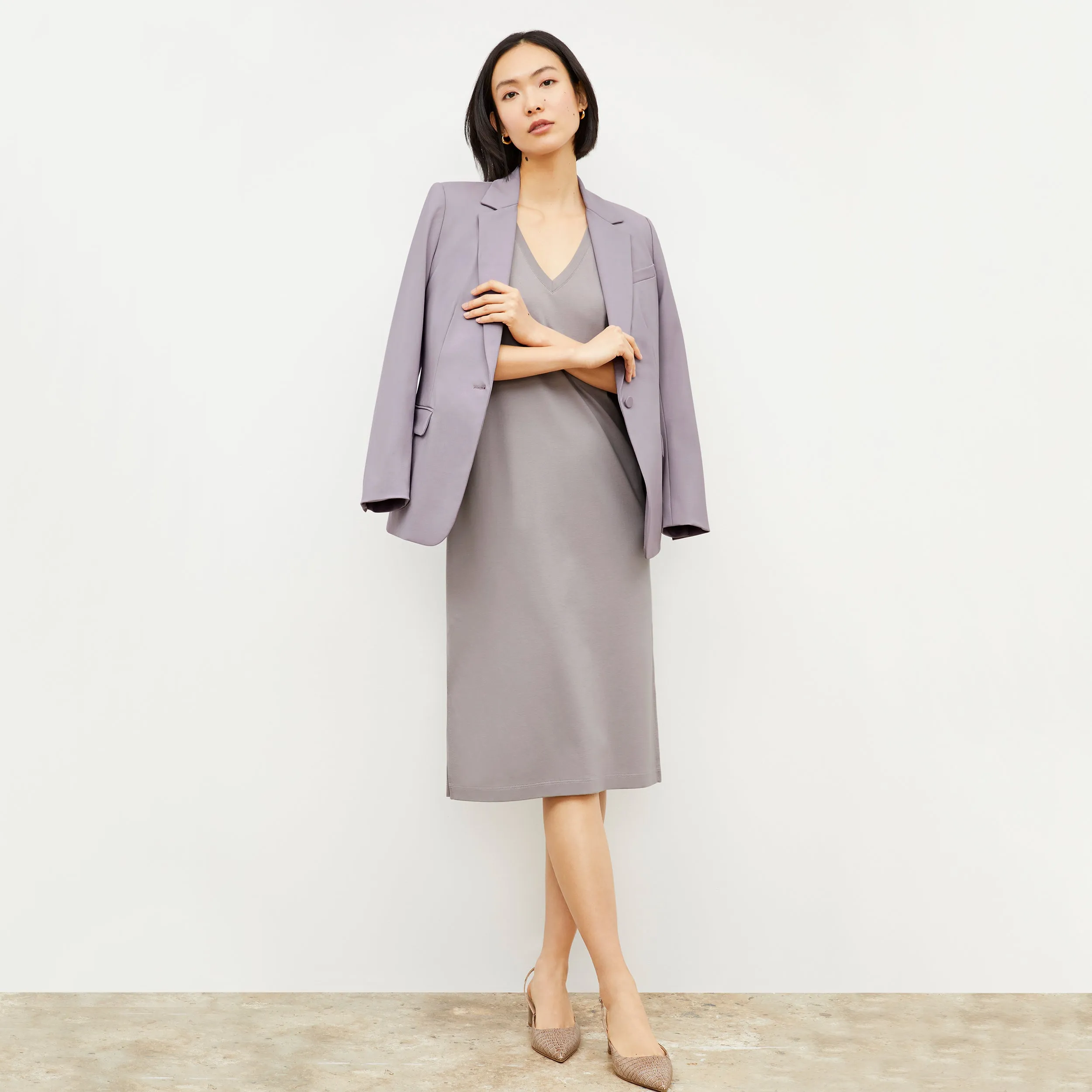 Renee Dress - Pima Cotton :: Wisteria