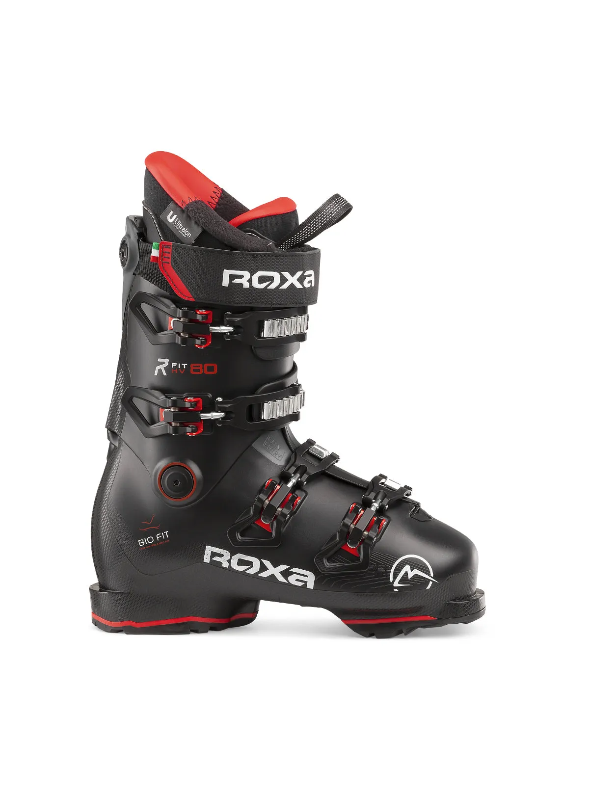 Roxa R-Fit 80 Ski Boots - Black/Black Anthracite | Comfortable and Supportive for Recreational Skiing