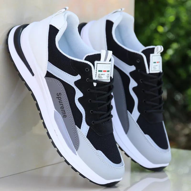 Same Style MenShoes Summer Mesh Shoes Men  Non-slip Running Shoes Mesh Trendy Casual Shoes Sports Trendy Shoes Breathable Slow