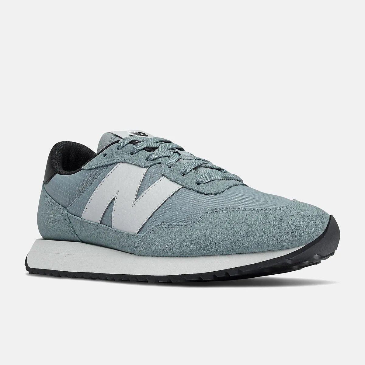 Scarpe Uomo NEW BALANCE Sneakers 237 in Suede e Ripstop colore Slate con Light Slate