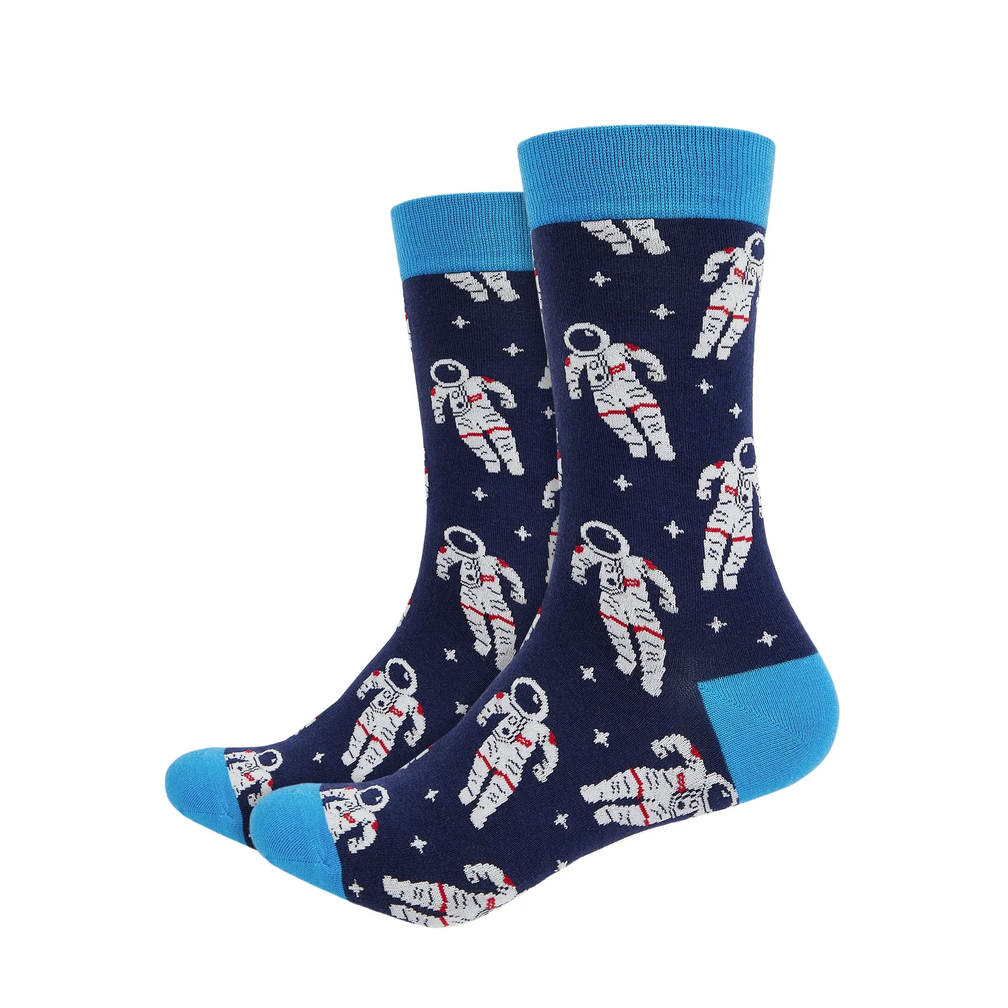 Space Cadet Printed Crew Length Socks