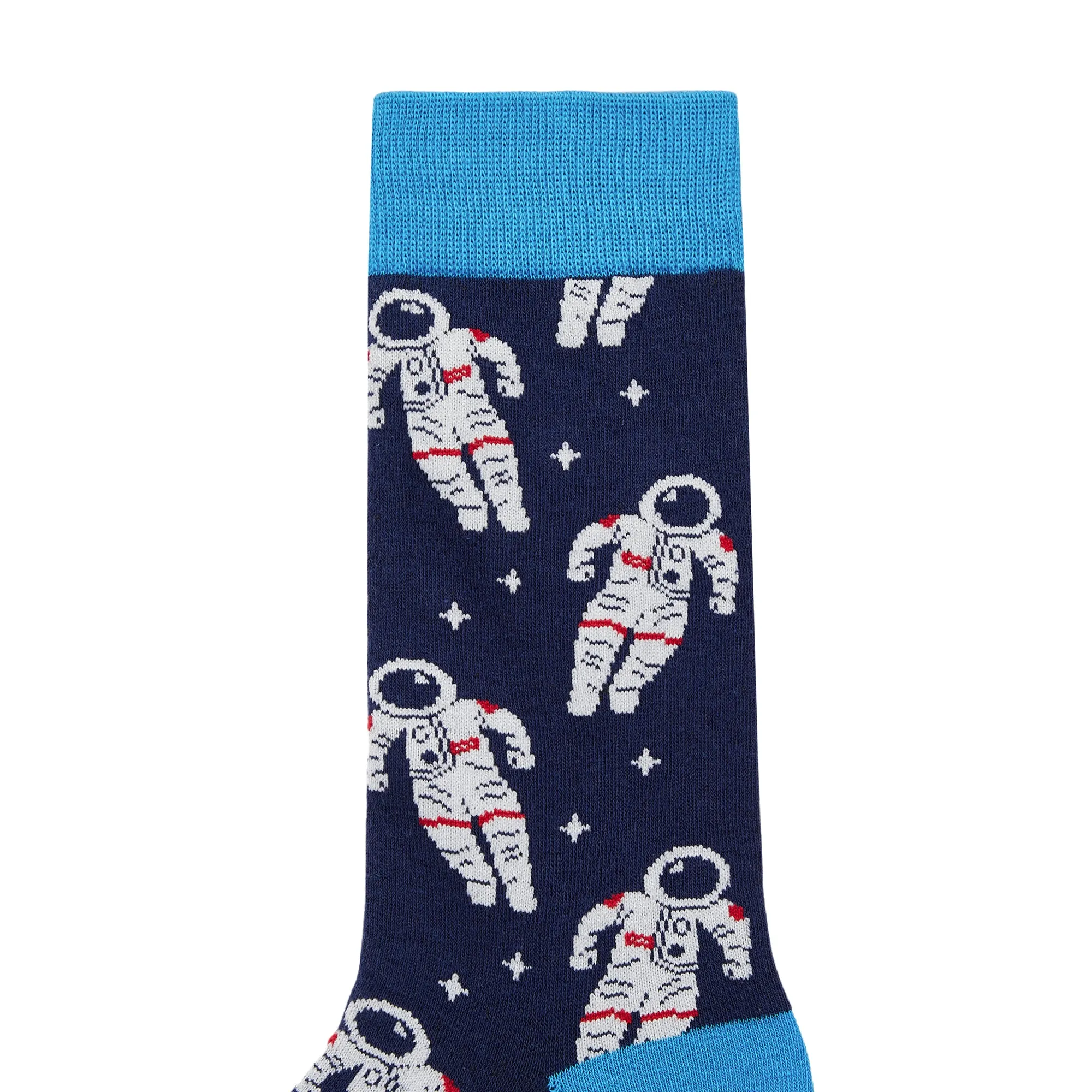 Space Cadet Printed Crew Length Socks