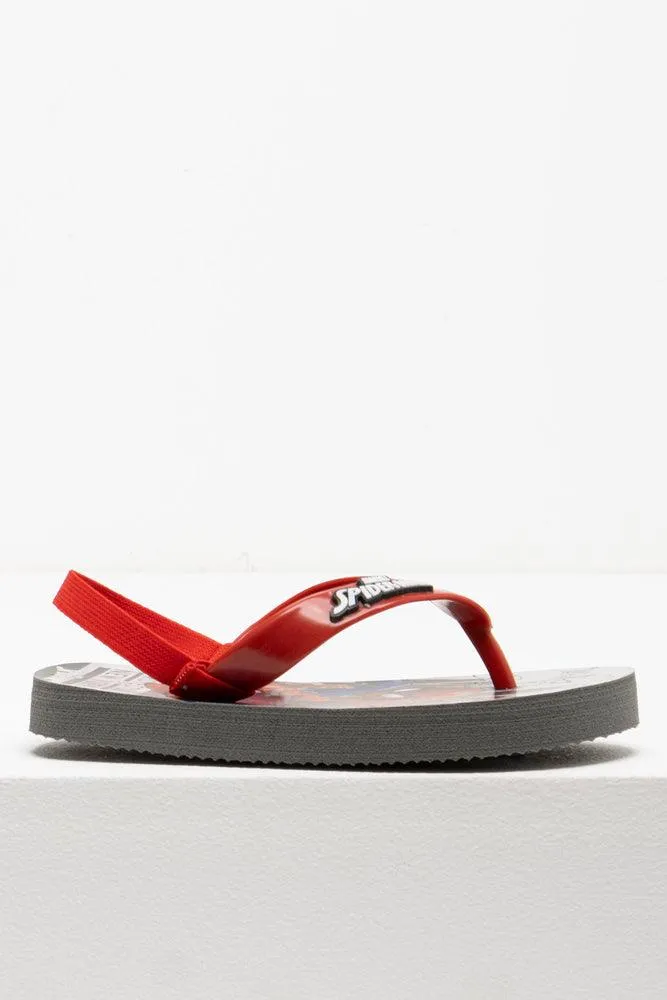 Spider-Man Flip Flop Grey